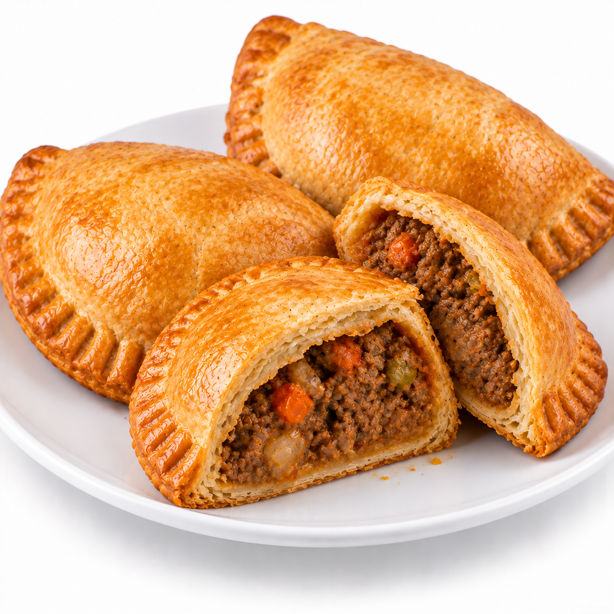 Freshly baked The Promise meat pies
